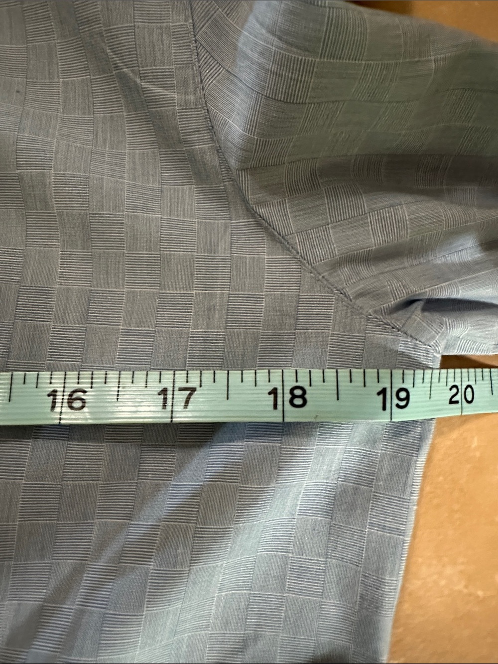 Karen Scott Light Blue Button-Down Shirt with White Collar and Cuffs - Picture 7 of 8